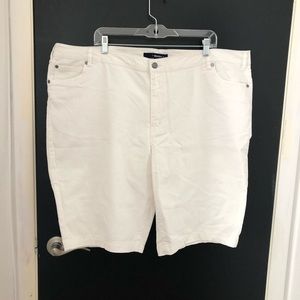 Denim 24/7 White Denim Bermuda Shorts